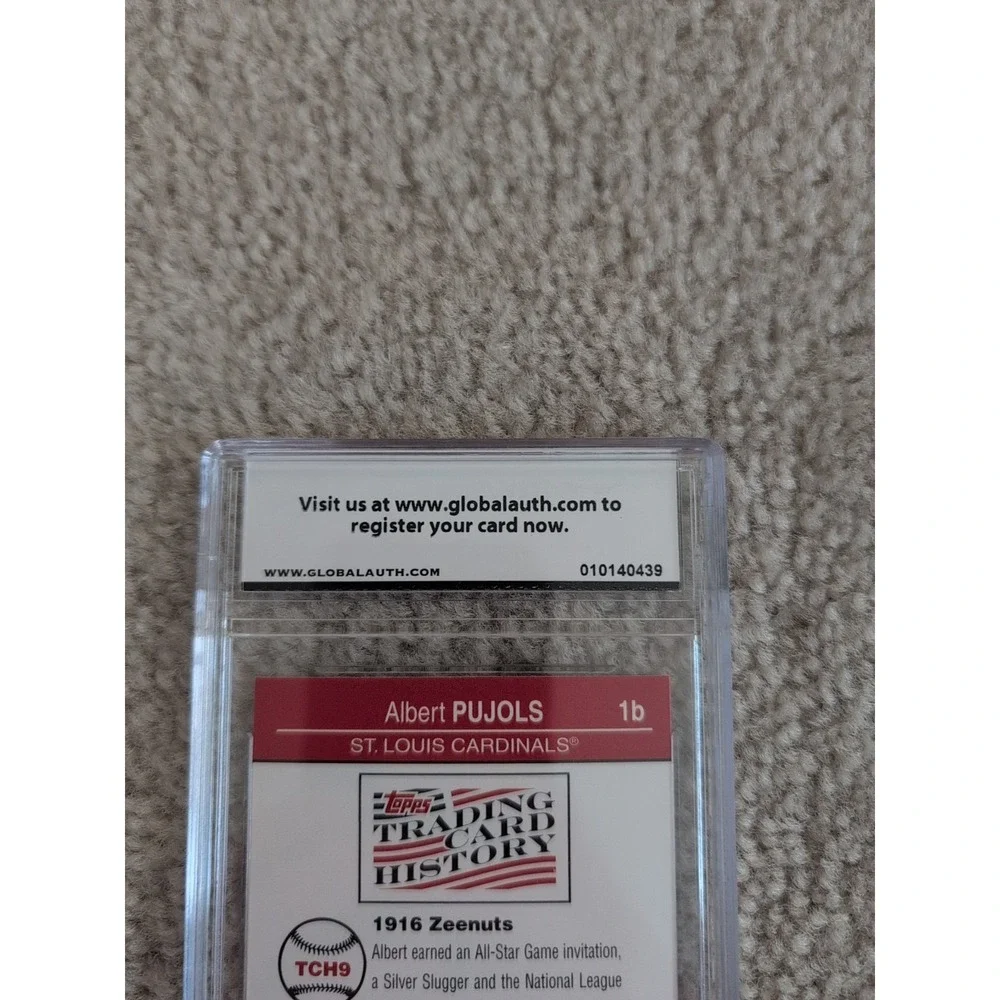 2008 Albert Pujols Topps Zee Nut TCH9 Graded Card 9 Baseball Cardinals